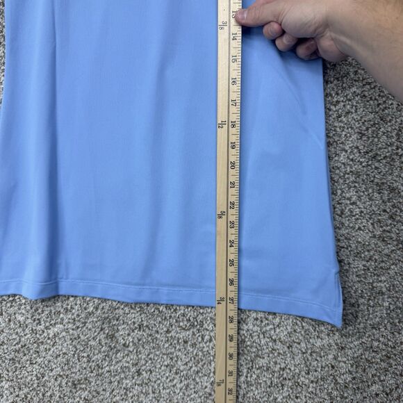 Peter Millar Womens Sleeveless Banded Polo Shirt Womens Small Blue New With Tags - Picture 12 of 13